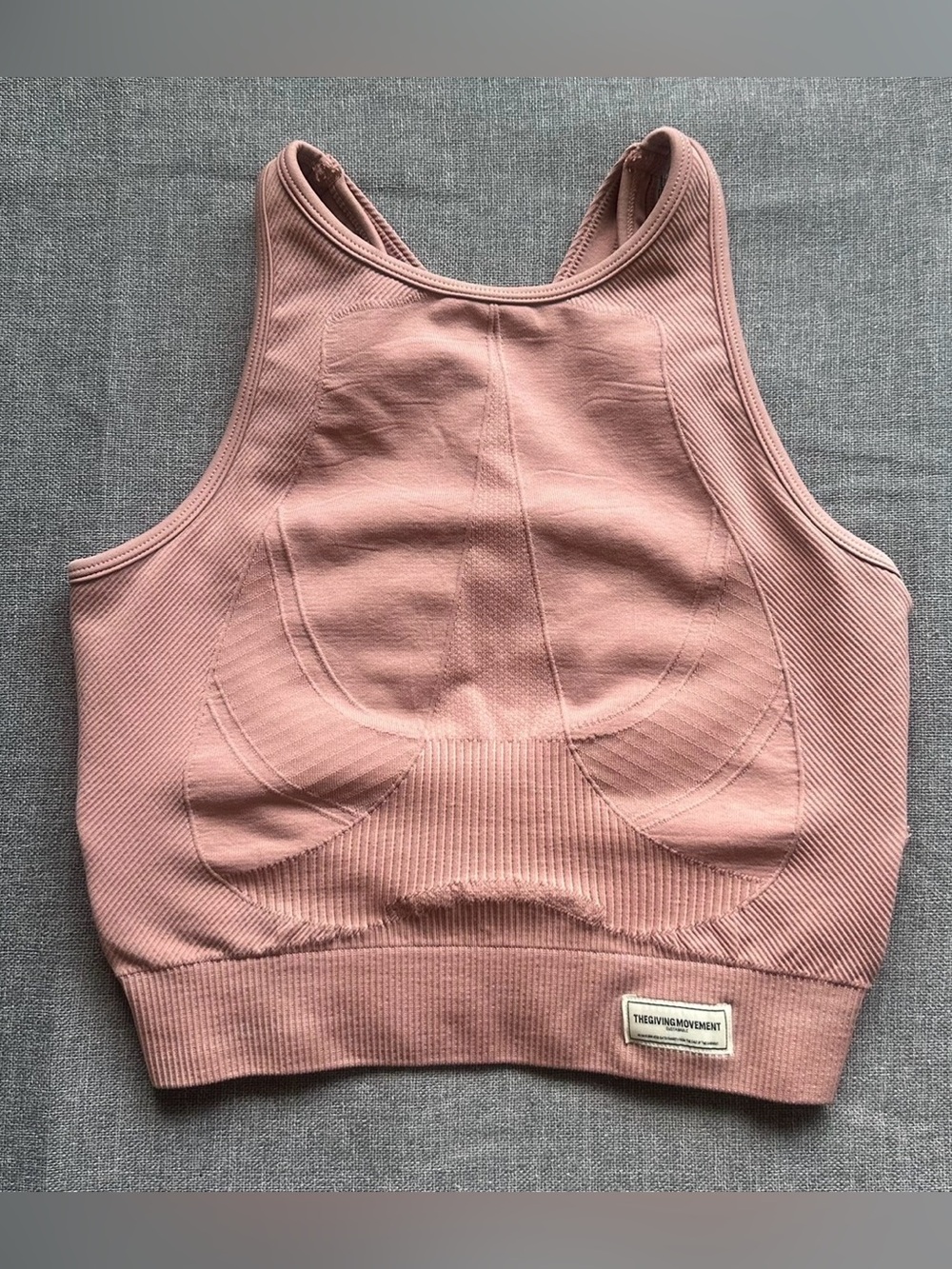 The Giving Movement Tonal Crisscross Bra Tank Top